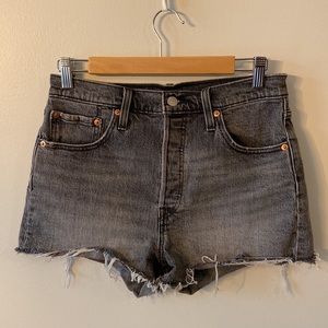 LEVI’S 501 Original Shorts Lady Grey Wash Size 29